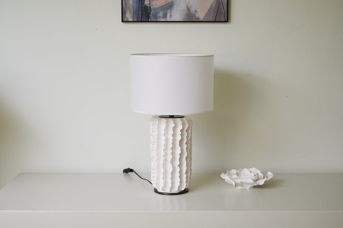 Candeeiro de mesa em cerâmica minimalista Evelyn
