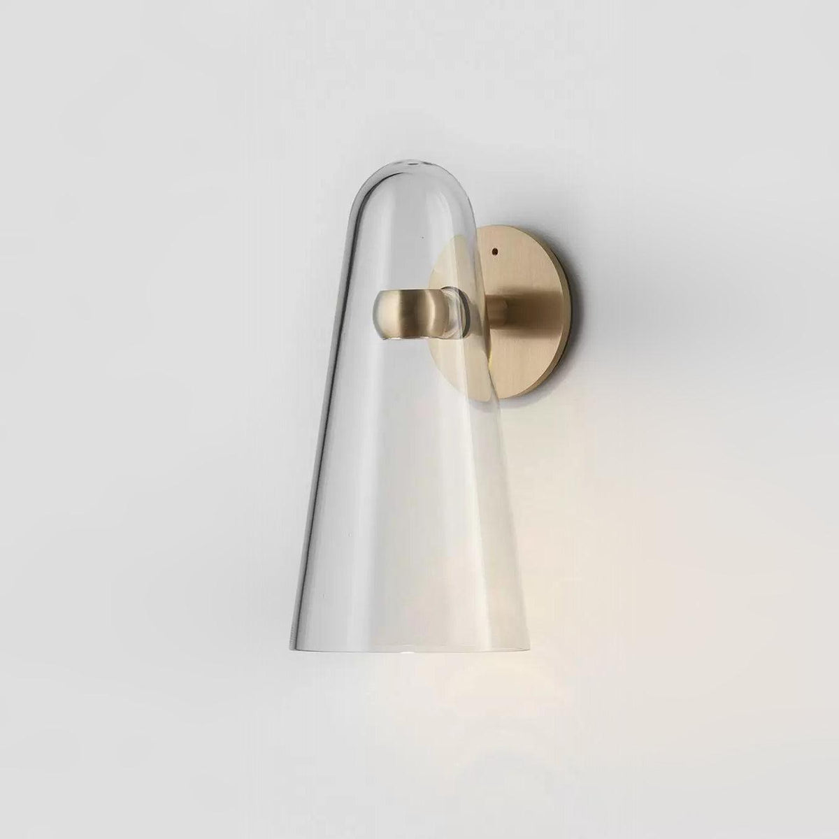 Lioririella konisk glasvägglampa