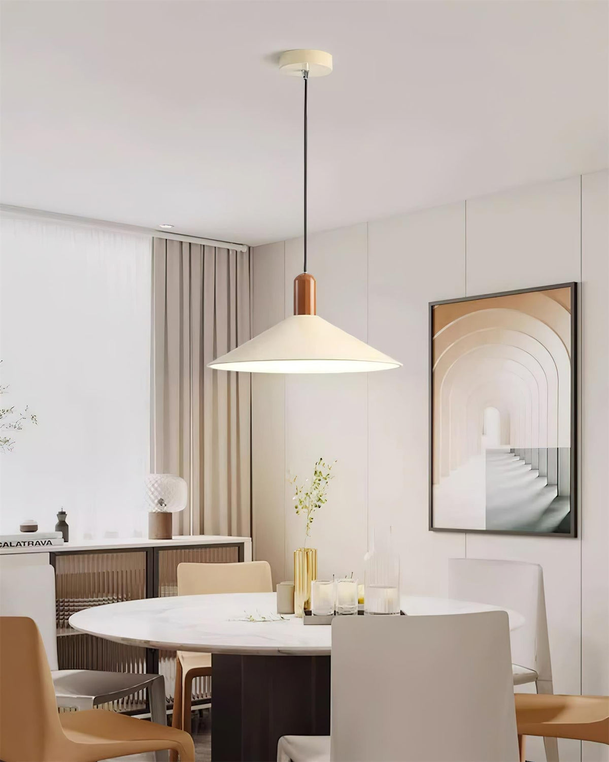 Pendel lampe LED Minimalistisk kegle Hængelampe til køkken og spisestue