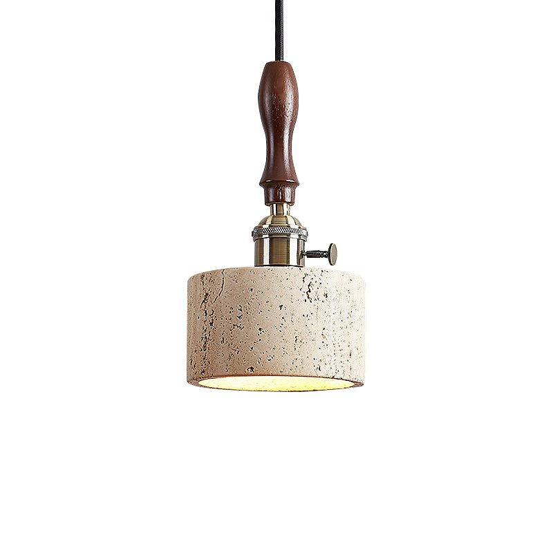 Sven modern vägglampa i gul travertin