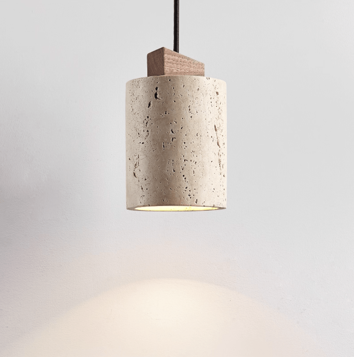 Opal cylinderformet pendellampe