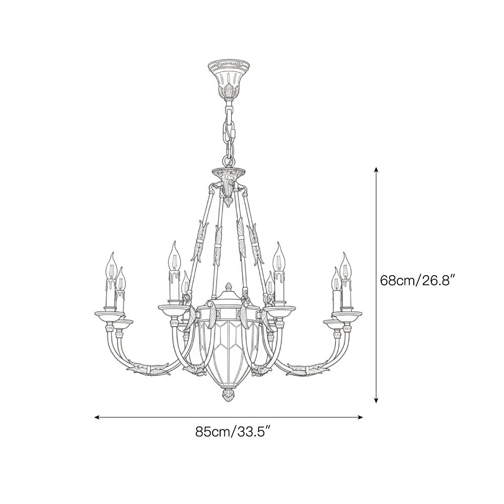 Candelabro de latão Valerix
