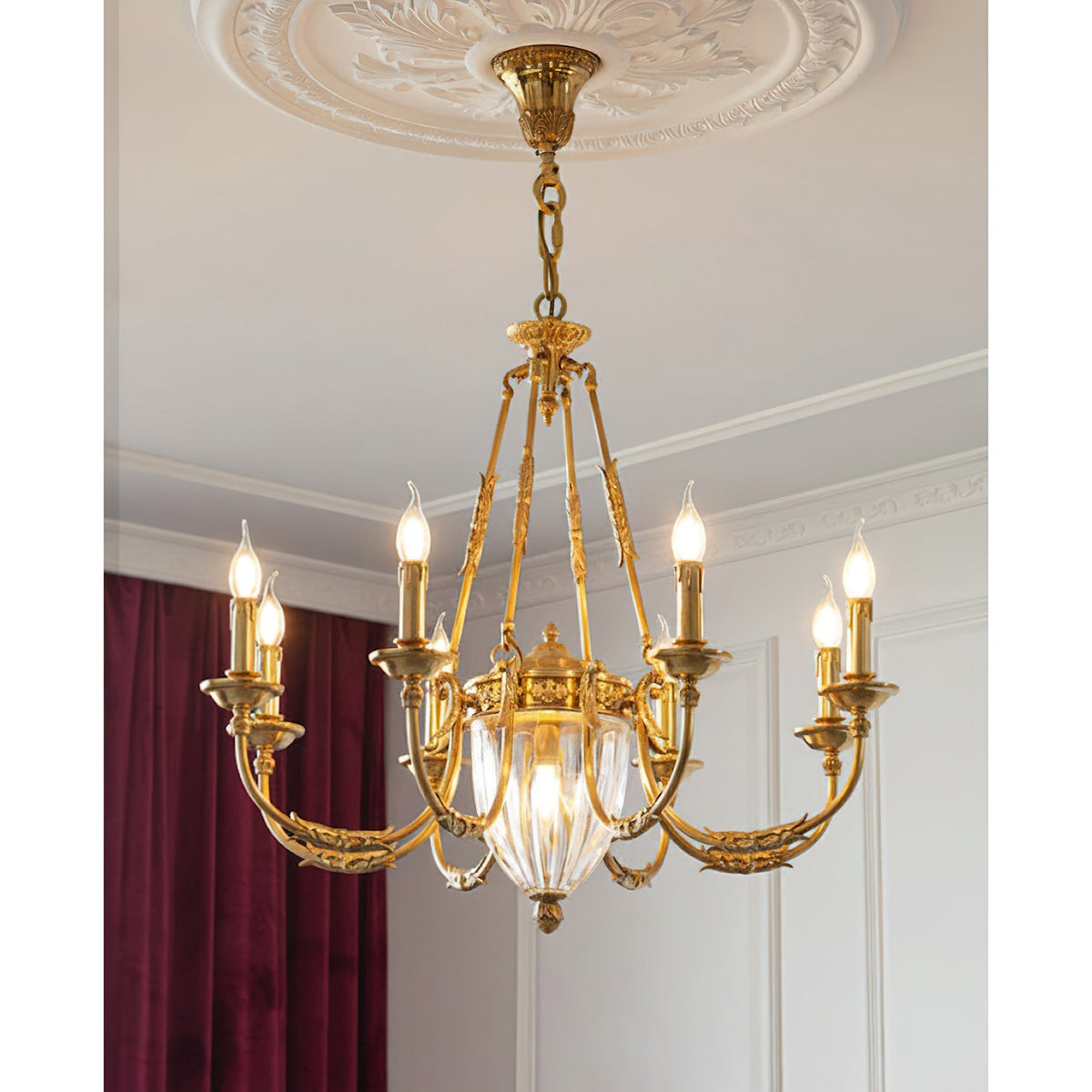 Candelabro de latão Valerix