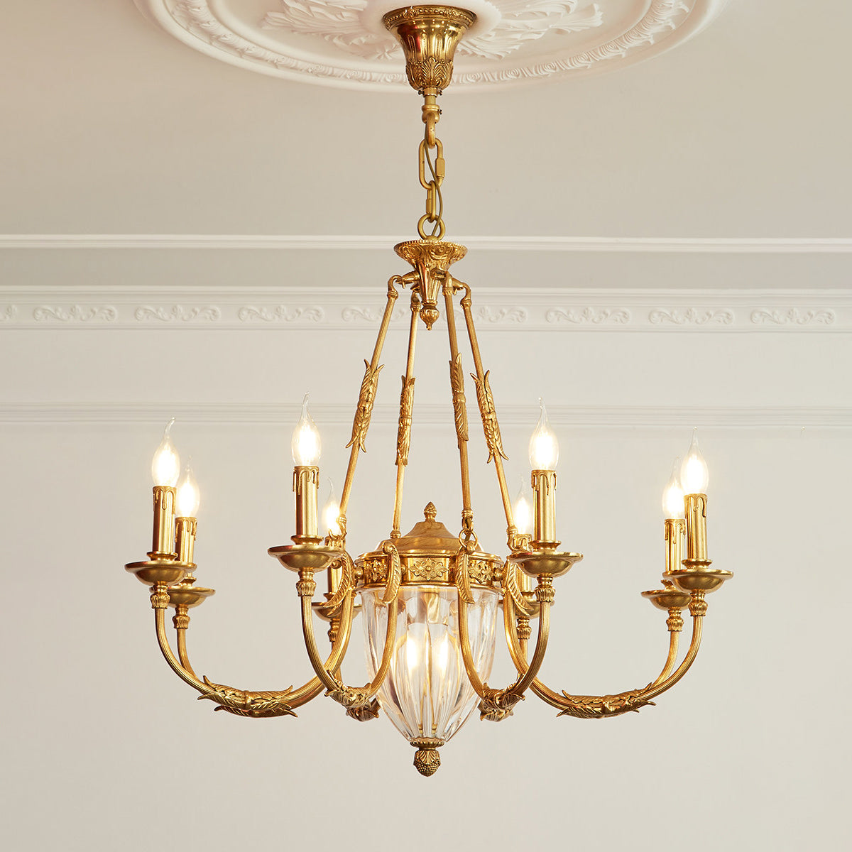 Candelabro de latão Valerix