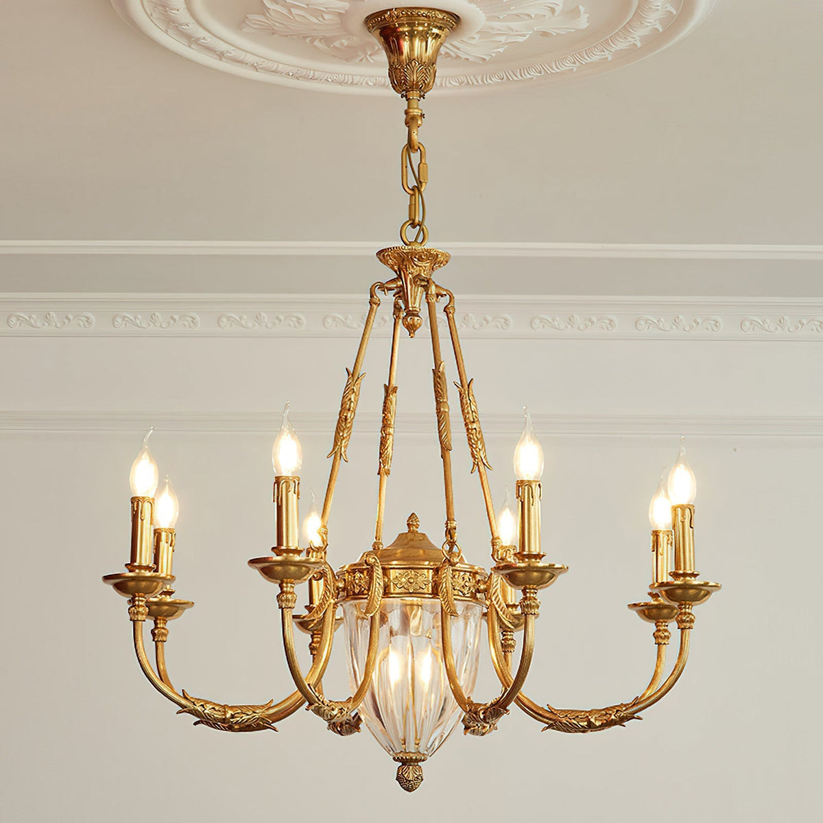 Candelabro de latão Valerix