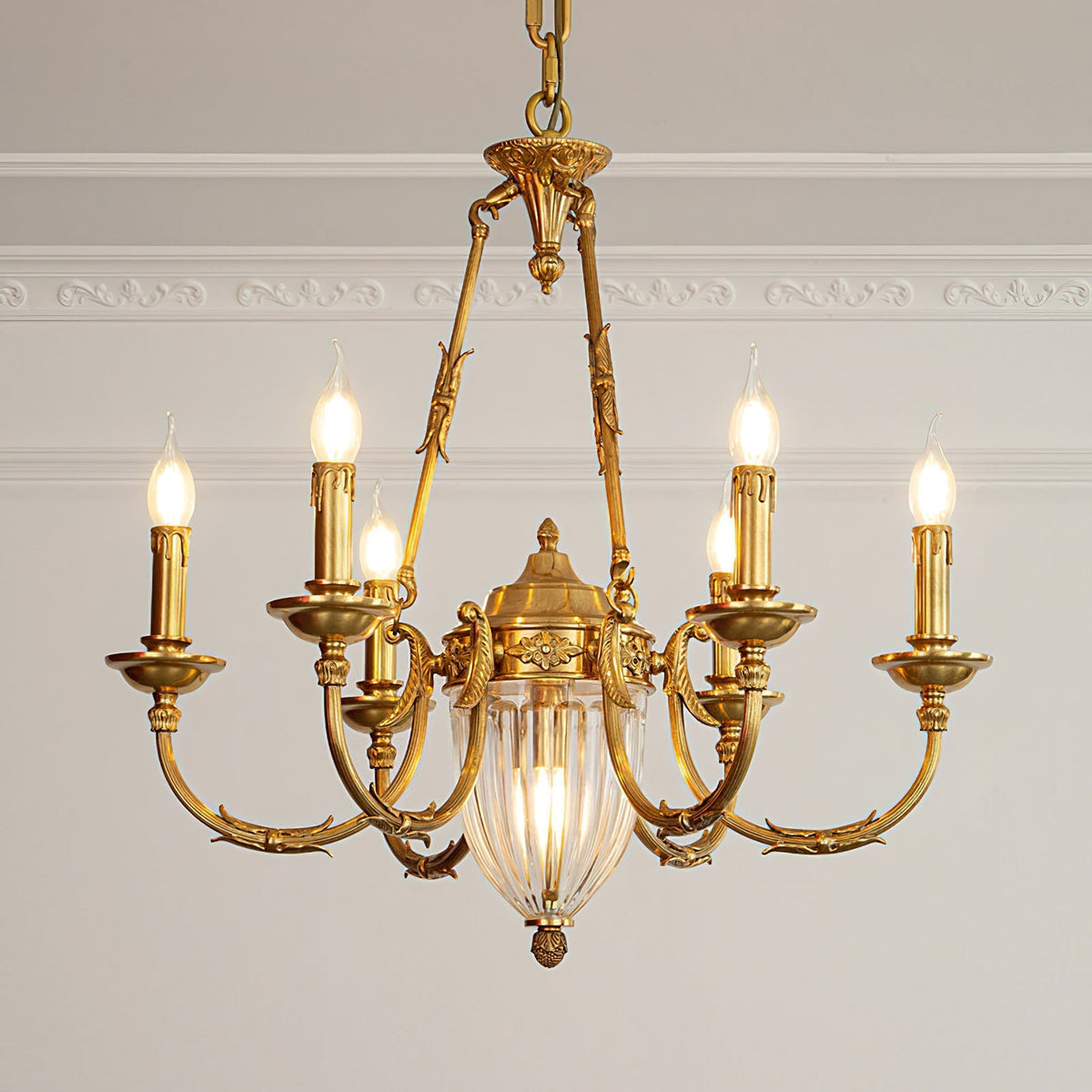 Candelabro de latão Valerix