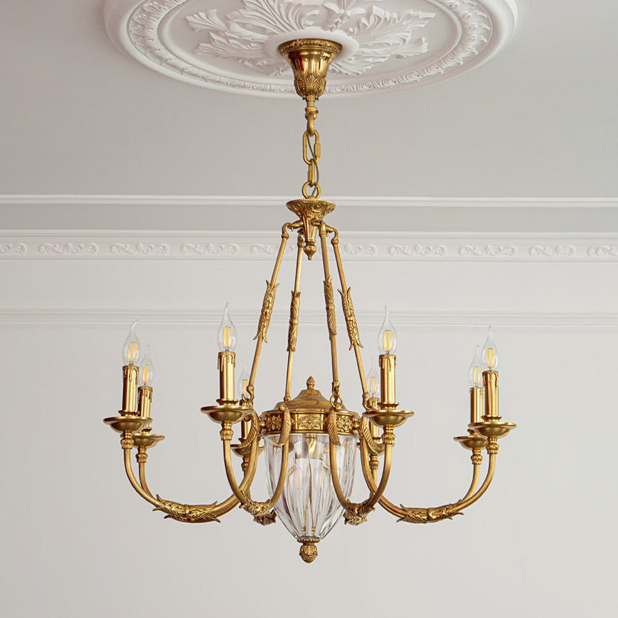Candelabro de latão Valerix