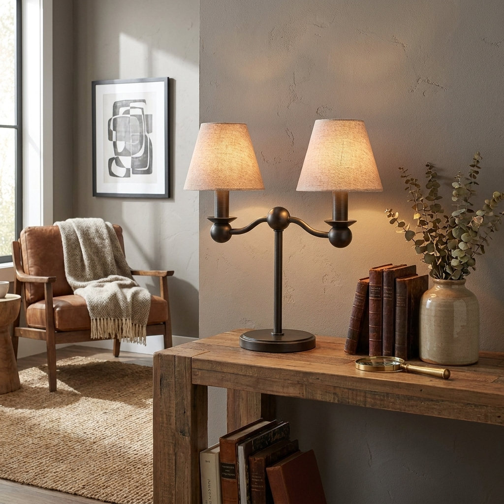Graftwick-bordlampe i stof