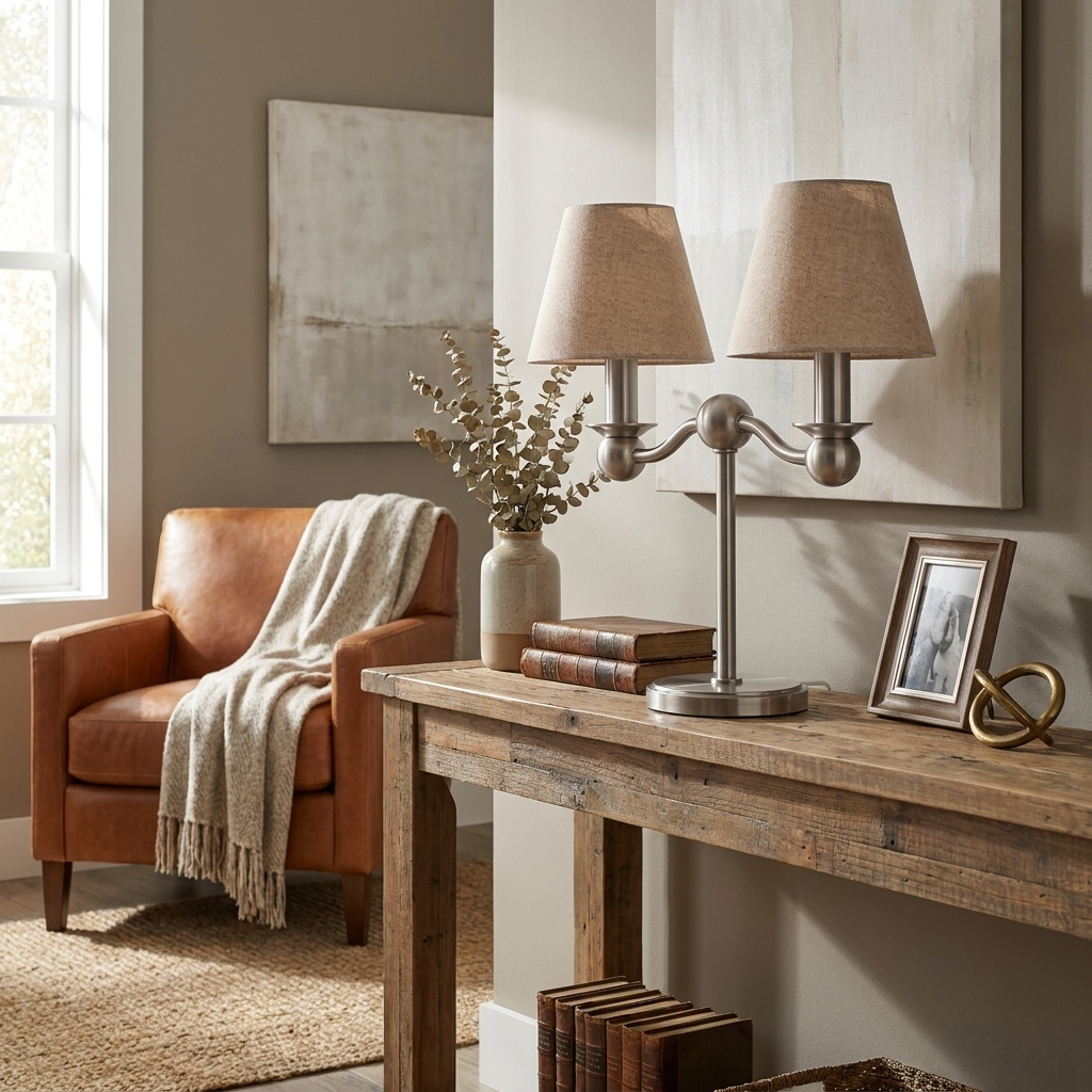 Graftwick-bordlampe i stof