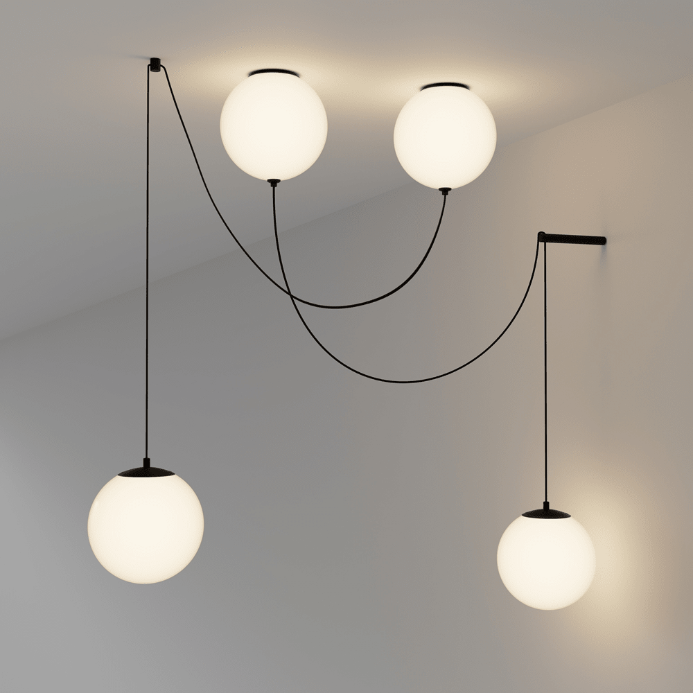 Asteris Noctis klotformad pendellampa