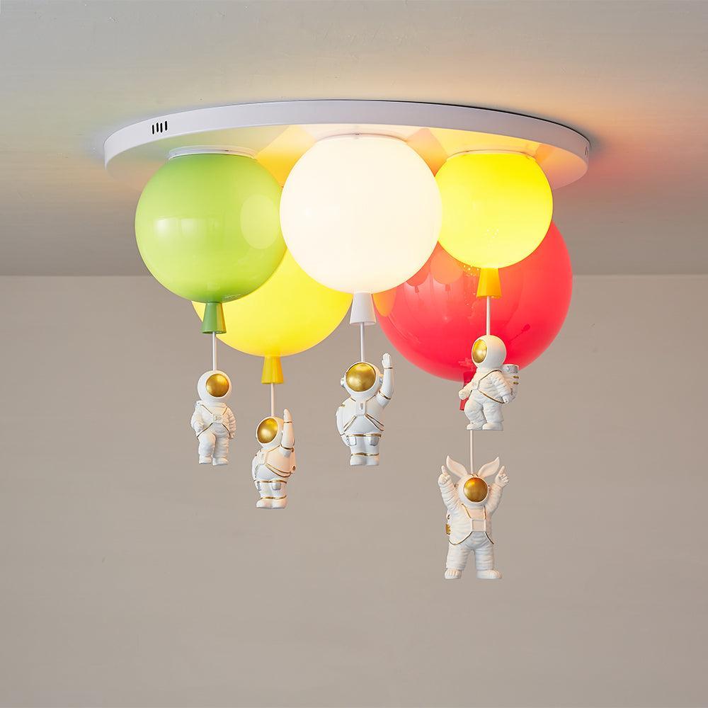Candeeiro de teto Lumanelle Astronauta Balão brilhante para quarto de criança