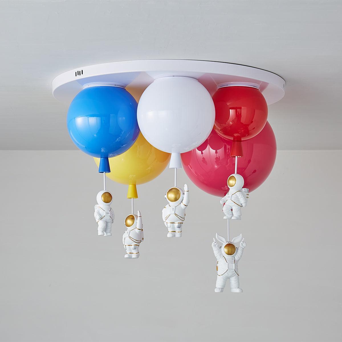 Candeeiro de teto Lumanelle Astronauta Balão brilhante para quarto de criança