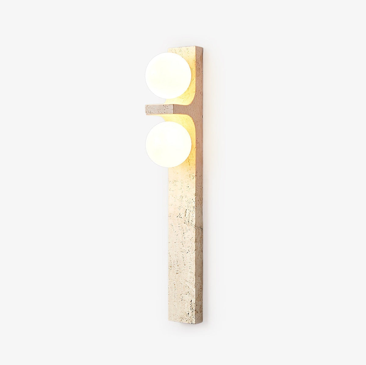 Eirikuvys Organisk Modern Minimalistisk Vägglampa i travertin