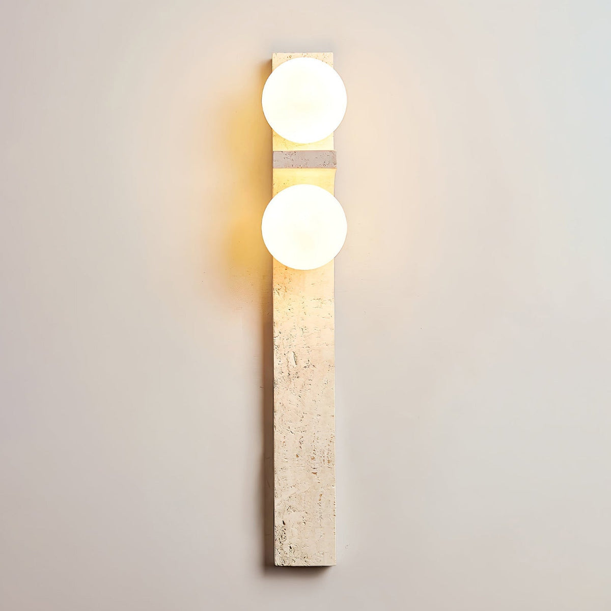 Eirikuvys Organisk Modern Minimalistisk Vägglampa i travertin