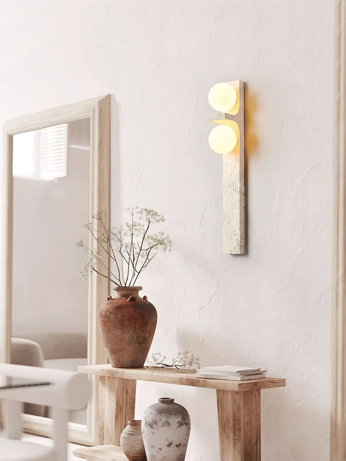 Cassiopeia Travertine Wall Light