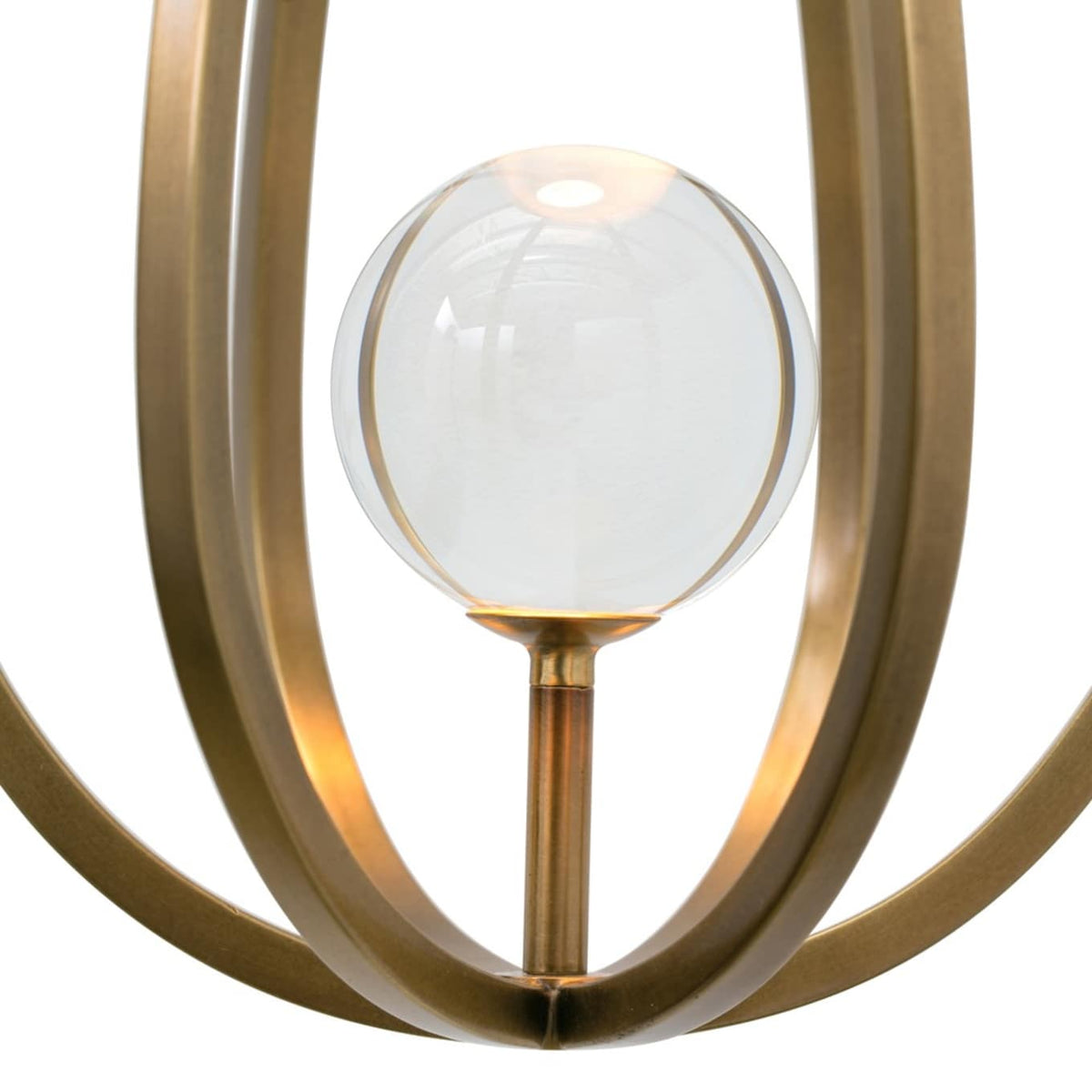 Candeeiro de parede de latão e cristal moderno e minimalista Gloruvys