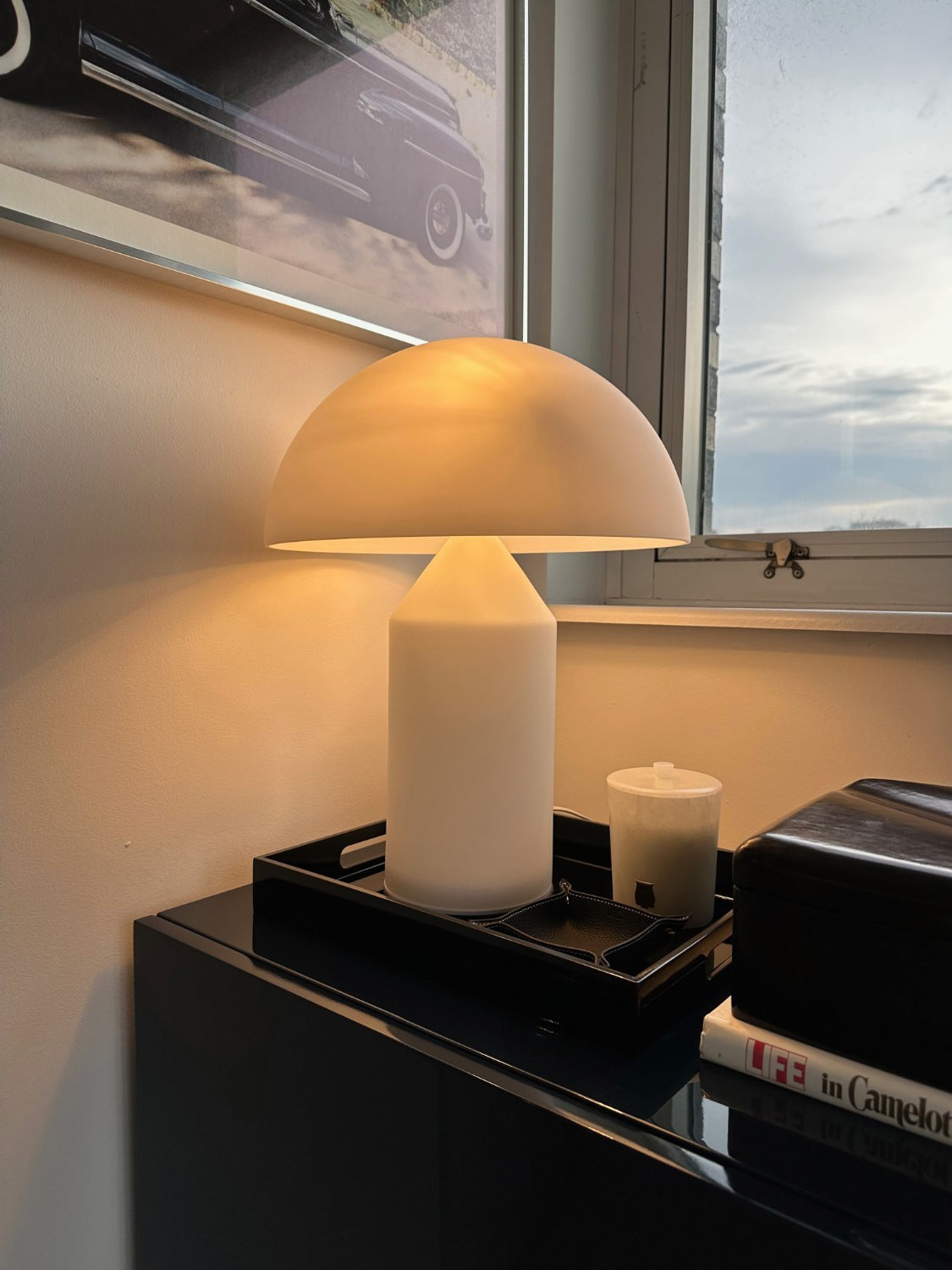 Celanielle borðlampi úr gleri