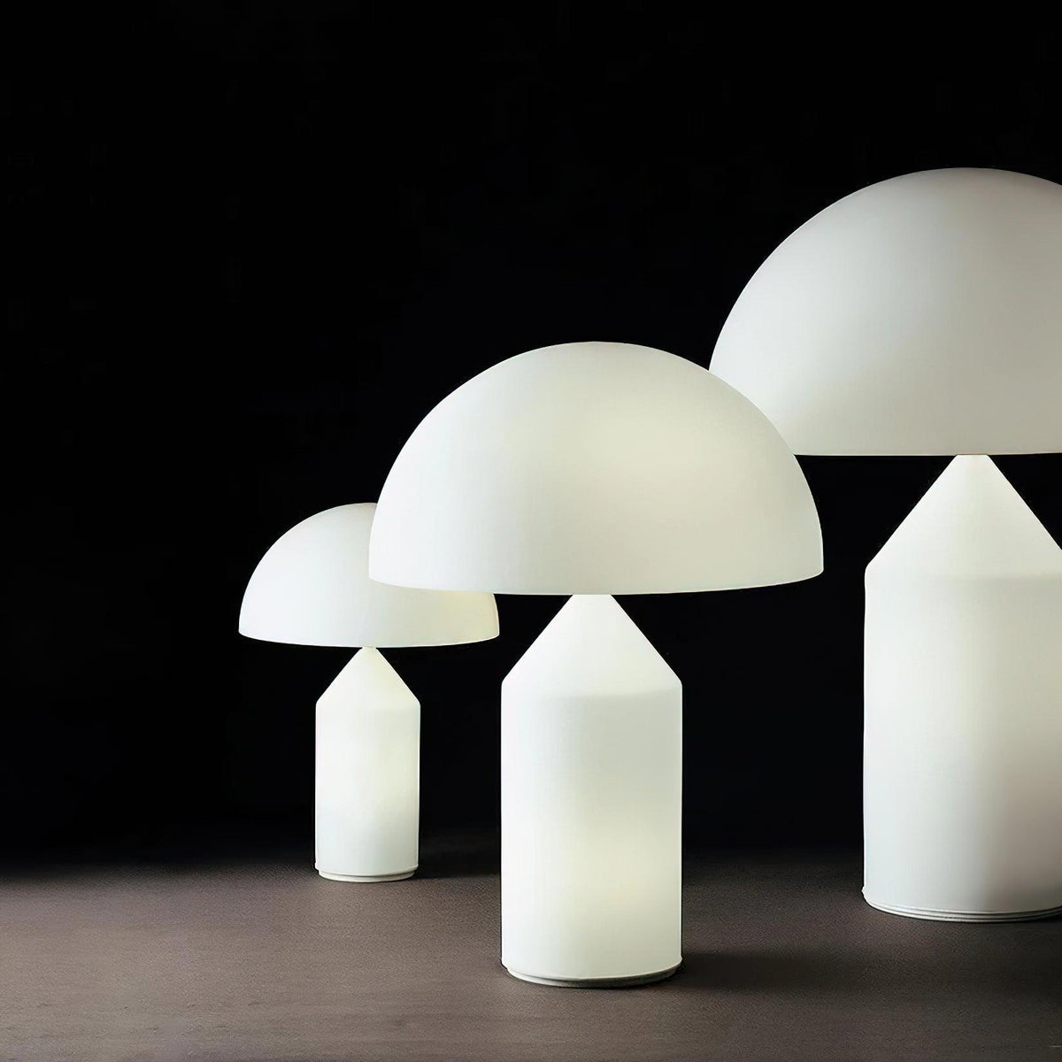 Candeeiro de mesa artístico em vidro Hesrin