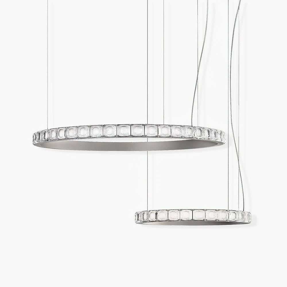 Avzorion modern minimalistisk ringformad kristallkrona