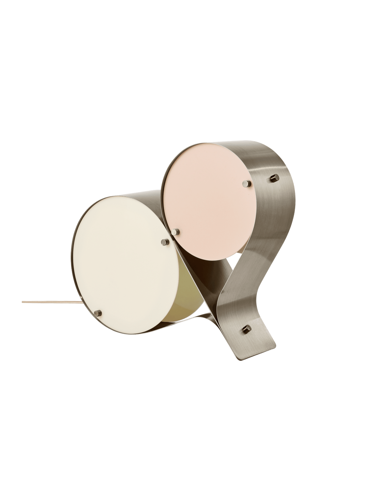 Duet-bordlampe med svævende skiver