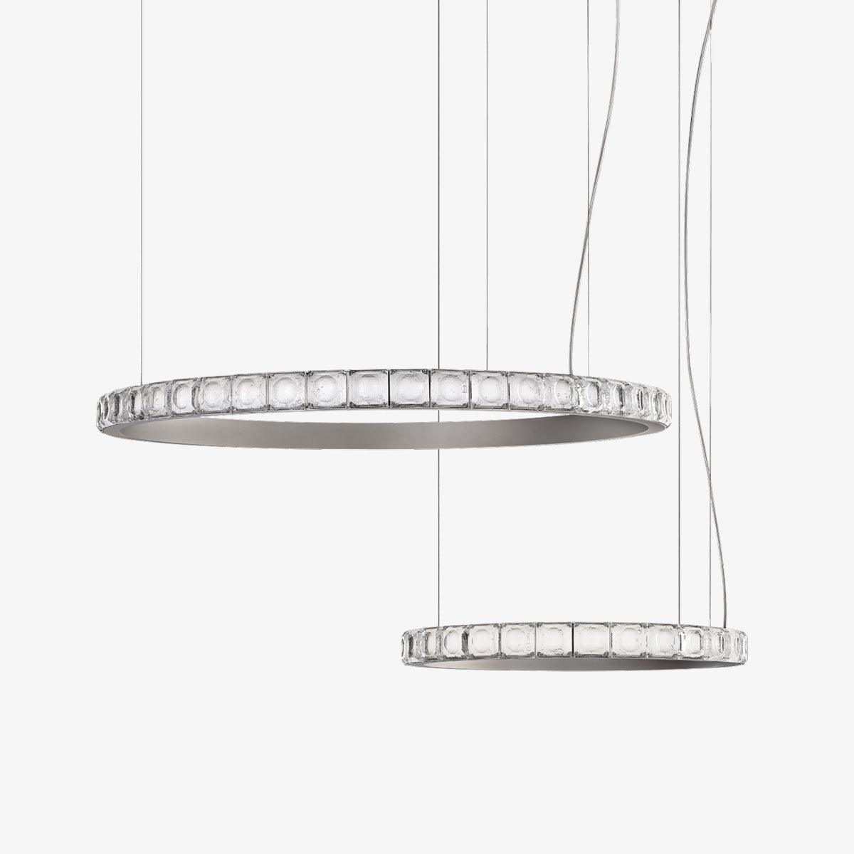 Avzorion modern minimalistisk ringformad kristallkrona