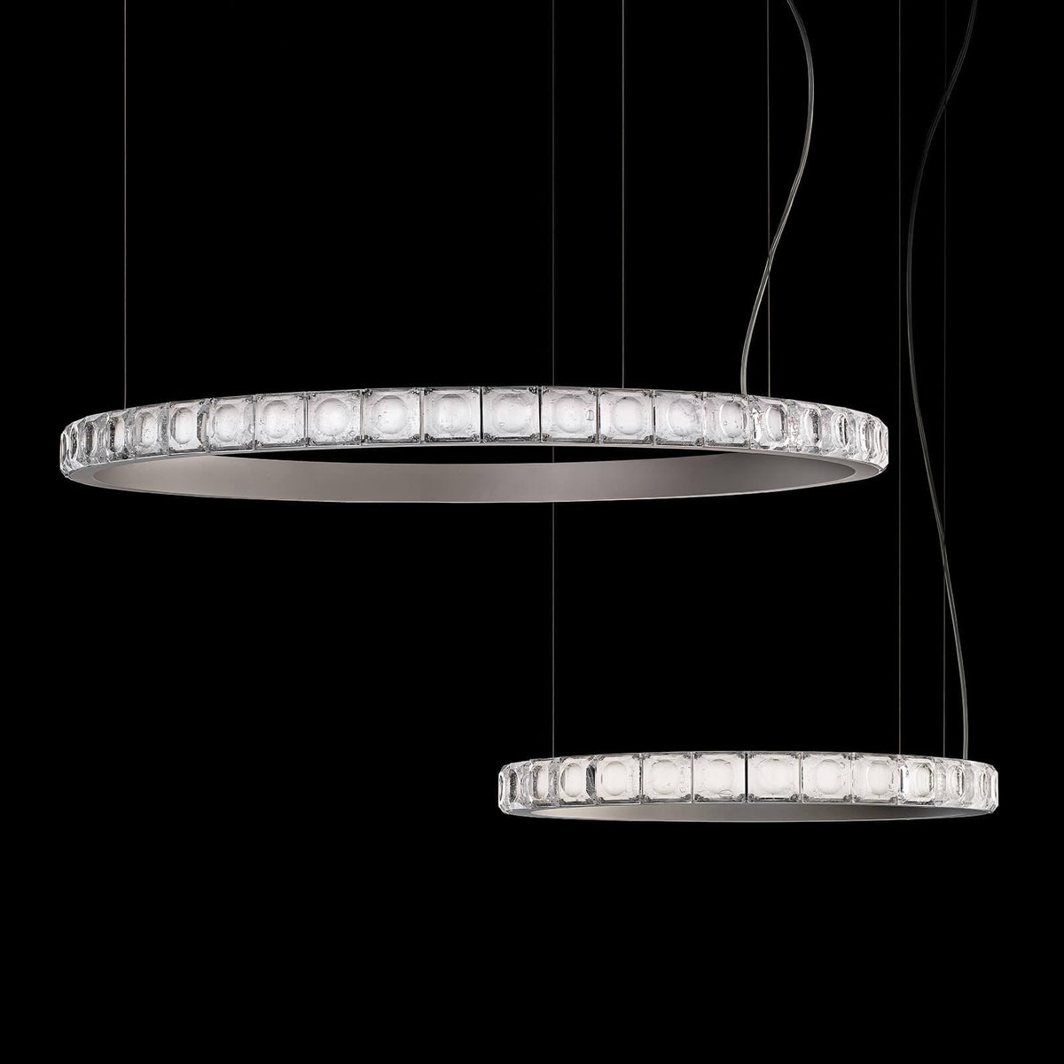Avzorion modern minimalistisk ringformad kristallkrona