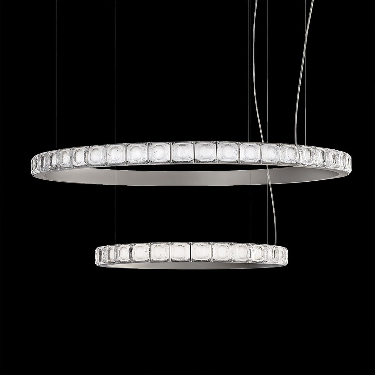 Avzorion modern minimalistisk ringformad kristallkrona