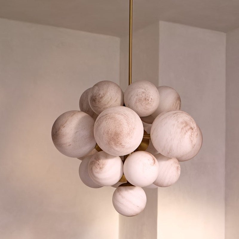 Lustre em conjunto de alabastro Niveora Cloud