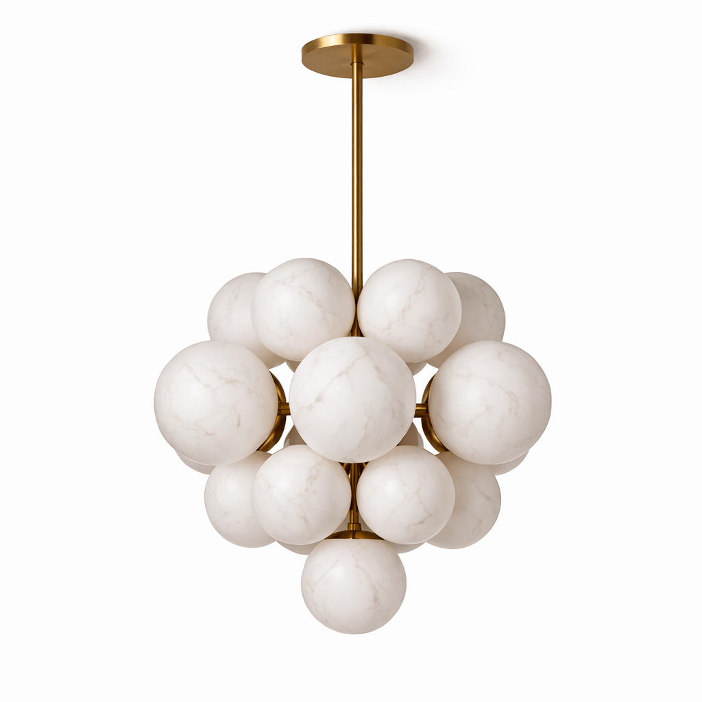 Lustre em conjunto de alabastro Niveora Cloud