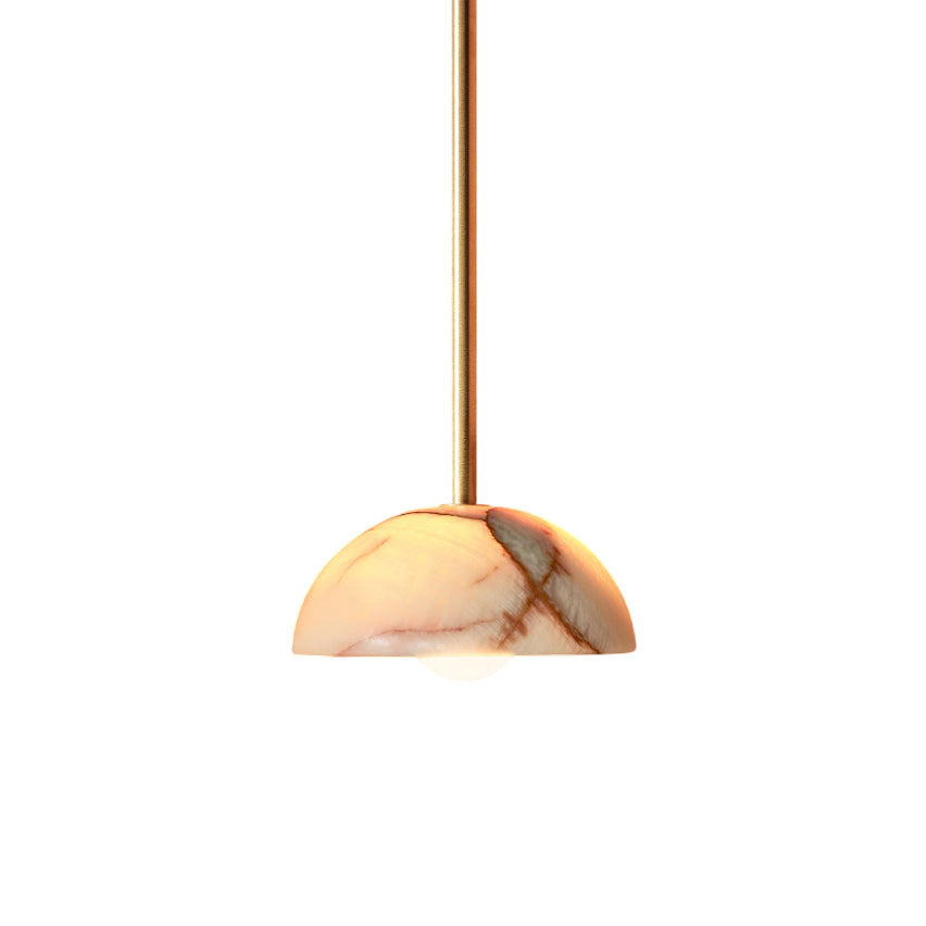 Eronex-modernistinen minimalistinen elegantti messinki-lasiriippuvalaisin
