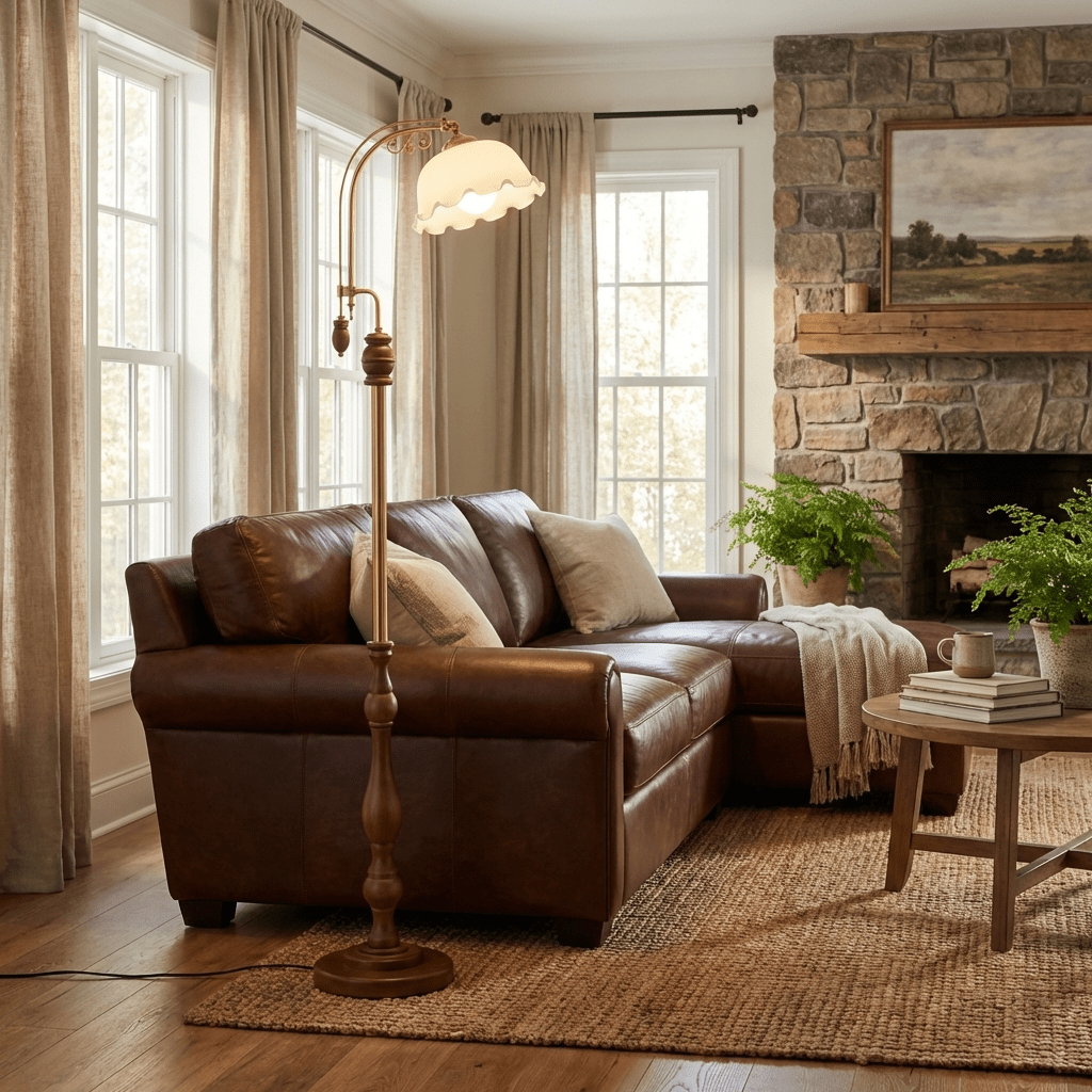 Avenorena Wentworth-gulvlampe