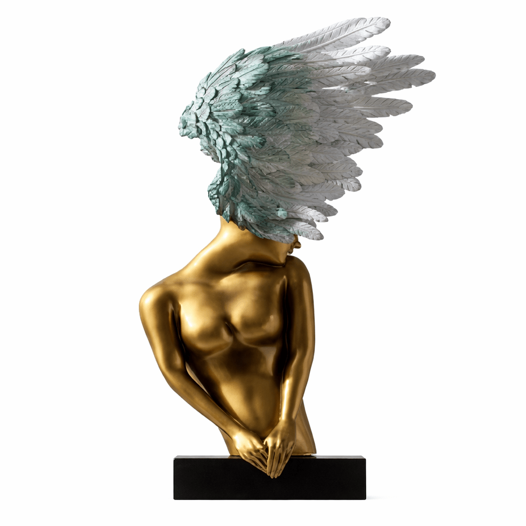 Escultura de busto alado Caelvian