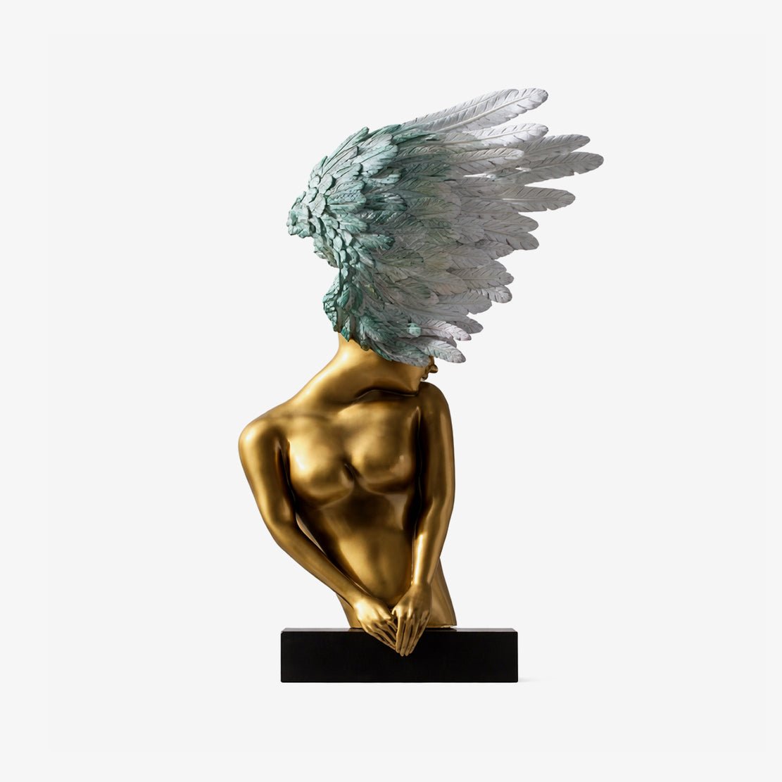 Escultura de busto alado Caelvian