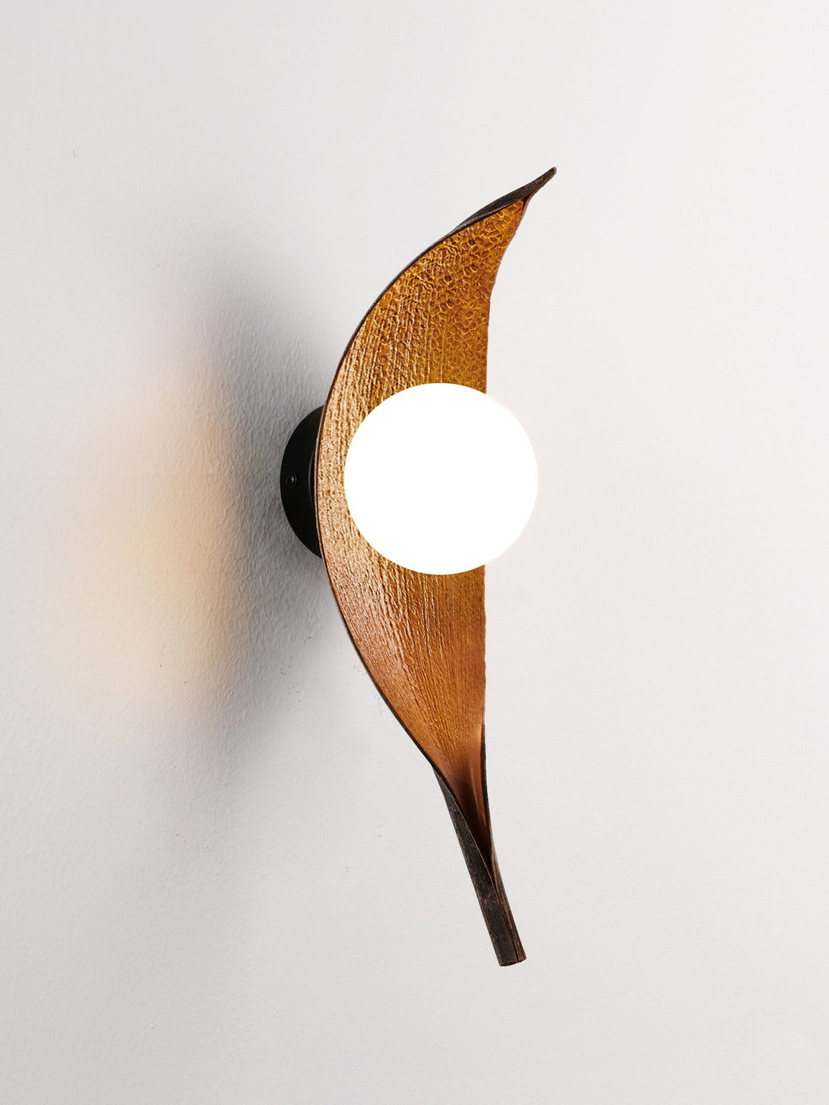 Virelio Leaf-væglampe i glas