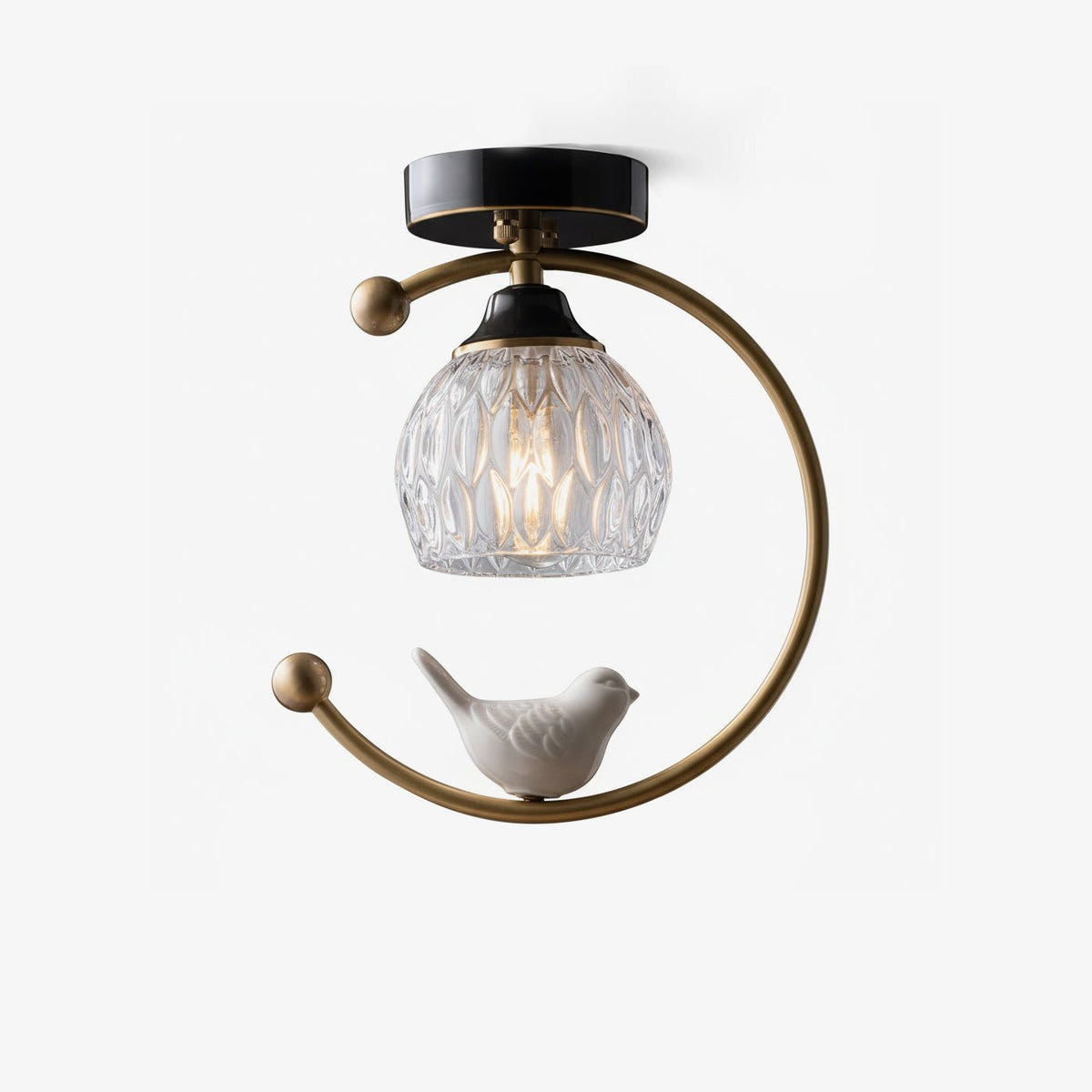 Otis Linearo kunstnerisk keramisk fugleloftlampe