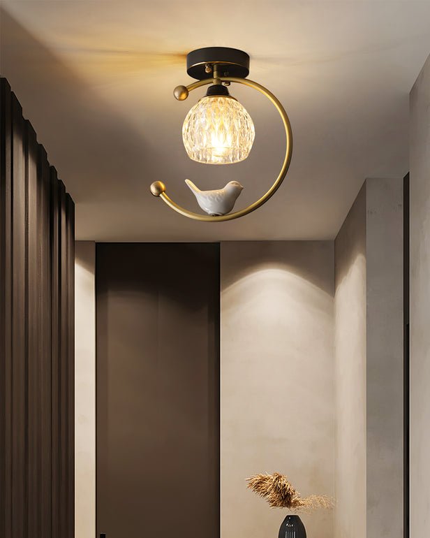 Otis Linearo kunstnerisk keramisk fugleloftlampe
