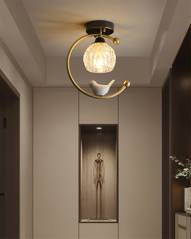 Otis Linearo kunstnerisk keramisk fugleloftlampe