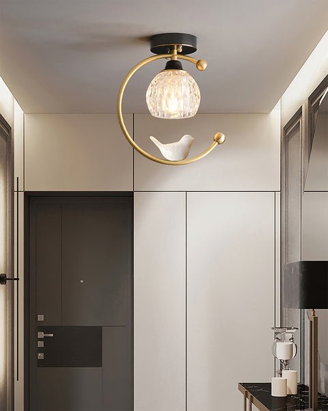 Otis Linearo kunstnerisk keramisk fugleloftlampe