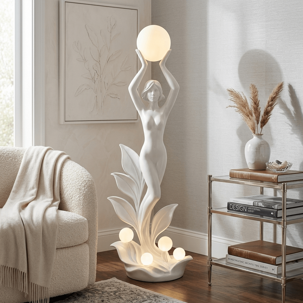 Galatea Aurora Muse-skulpturel gulvlampe