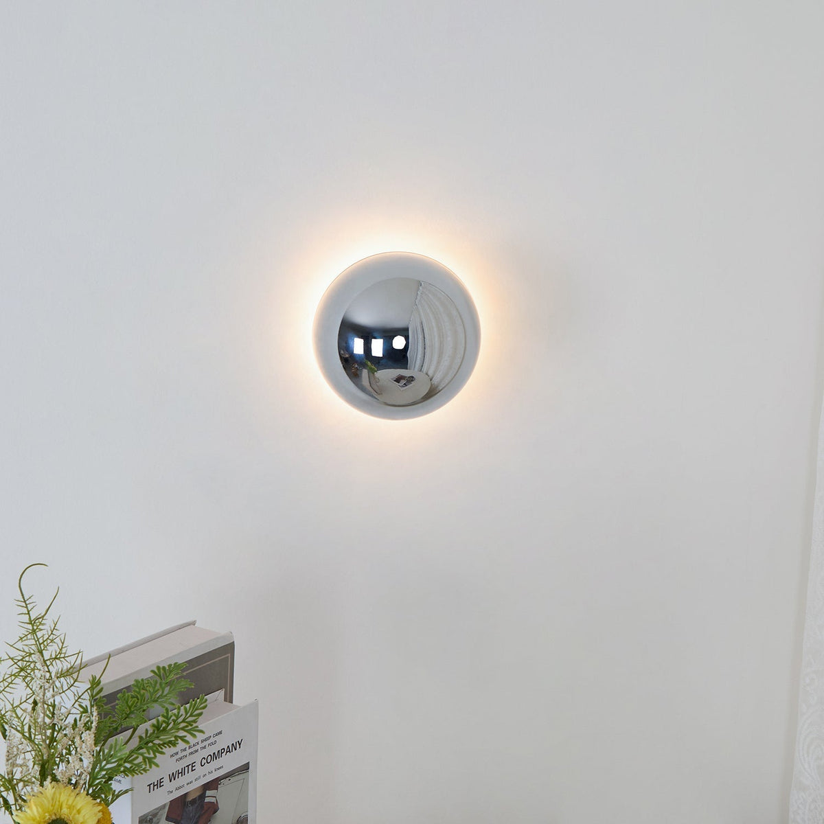 Candeeiro de parede Virixy moderno e minimalista em forma de esfera