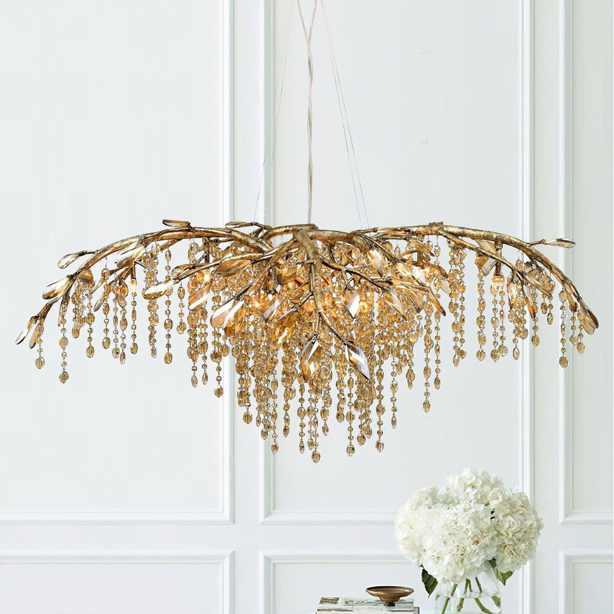 Candeeiro de lustre em cristal Luxiiel, de luxo pós-moderno, Crepúsculo