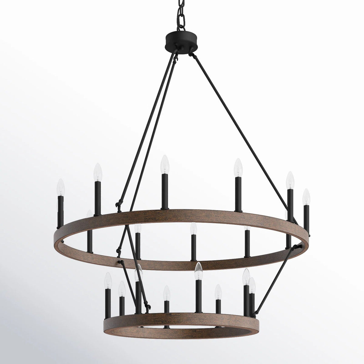Mjolkuvyo modern minimalistisk takkrona i metall