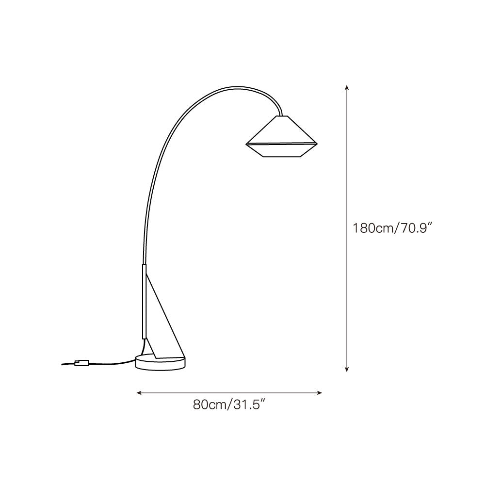 Avenir-buegulvlampe