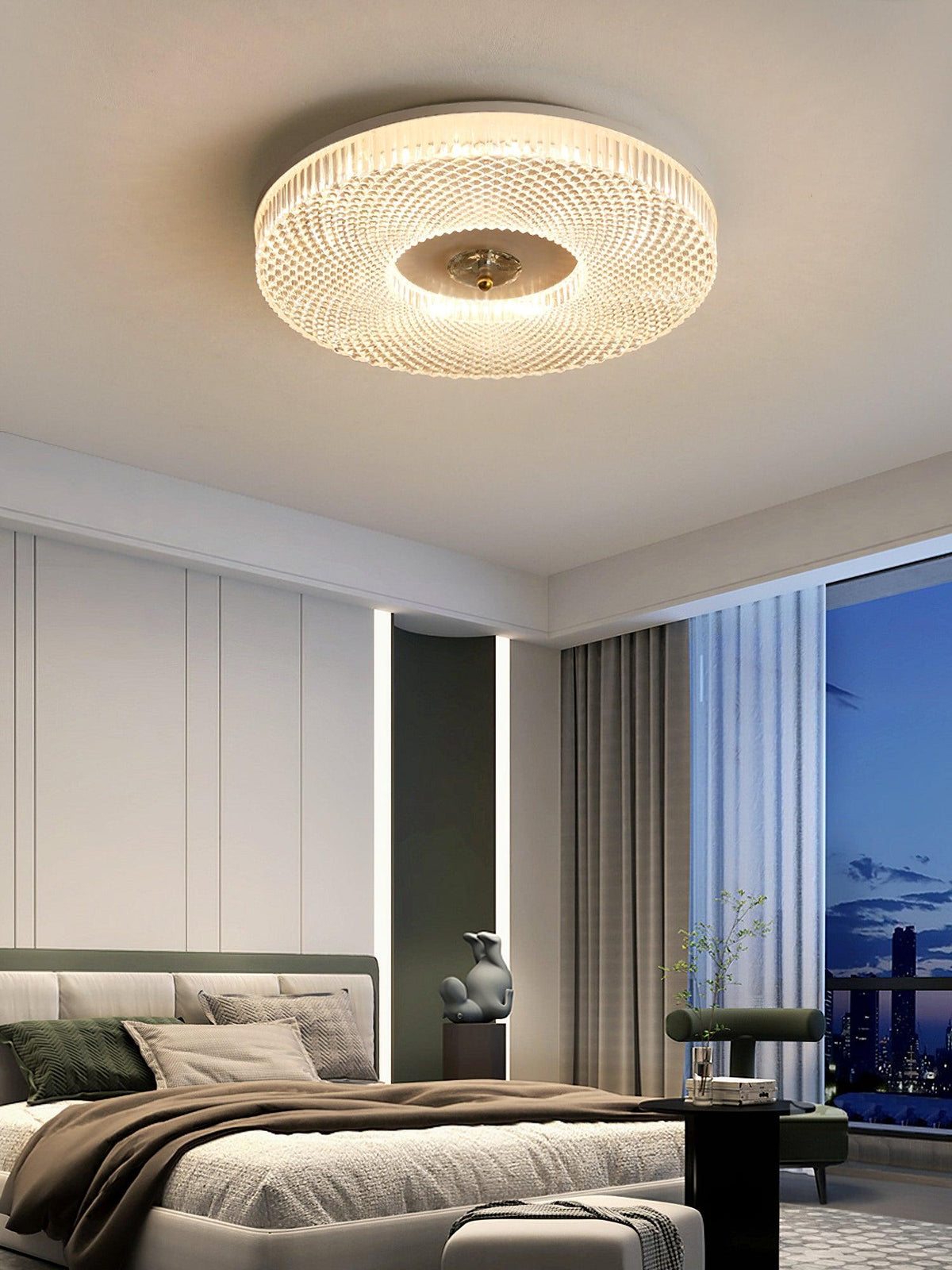 Nirenaine LED-loftljós úr akrýl fyrir loft