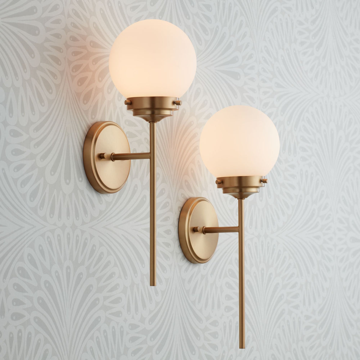 Waegnuvyh moderne minimalistisk væglampe i messing og glas