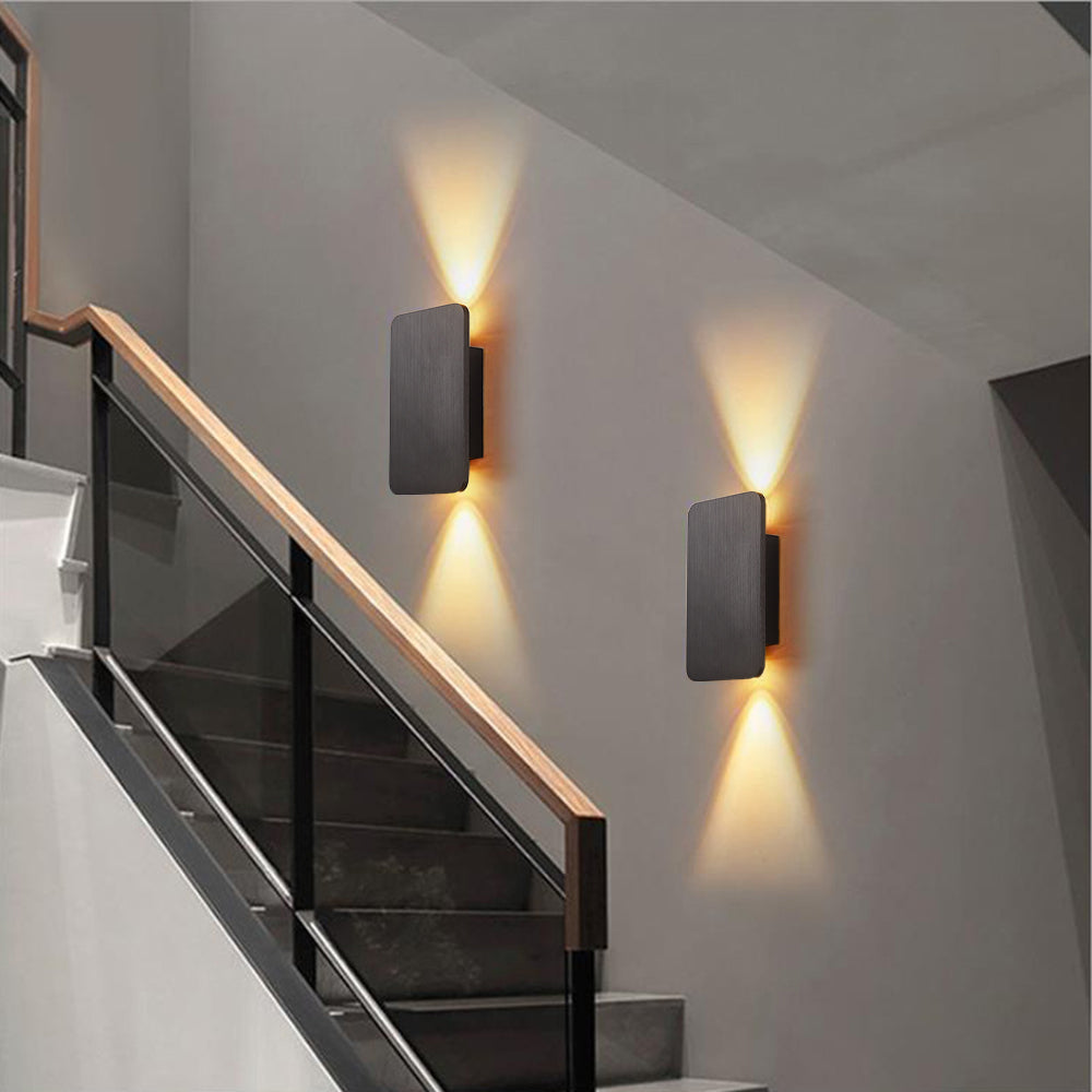 Candeeiro de parede Norelin, retangular minimalista para interiores