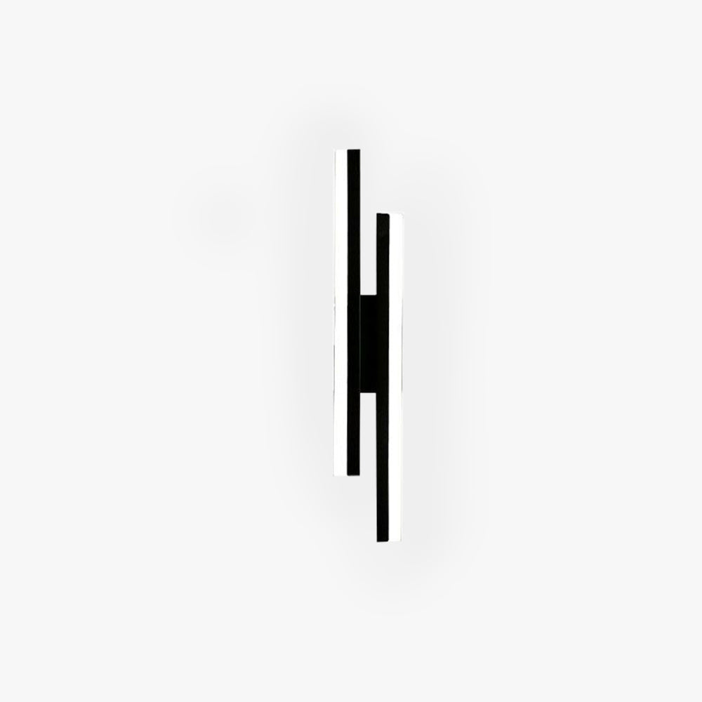 Candeeiro de parede Marien minimalista geométrico, preto/branco