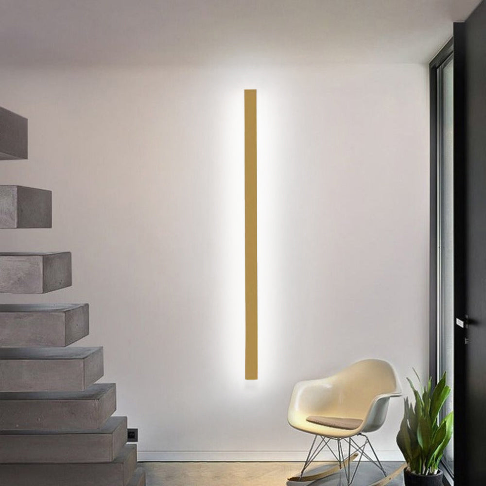 Arveno væglampe minimalistisk lineær guld/sort/hvid