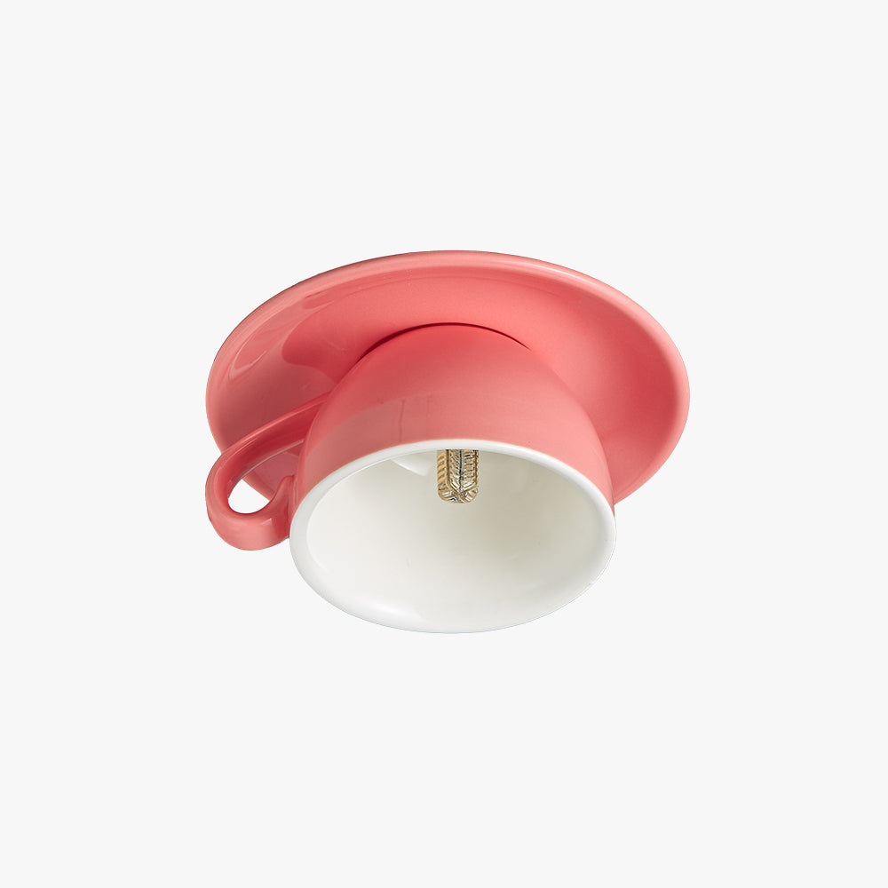 Candeeiro de teto cerâmico embutido Aria Modern Coffee Cups