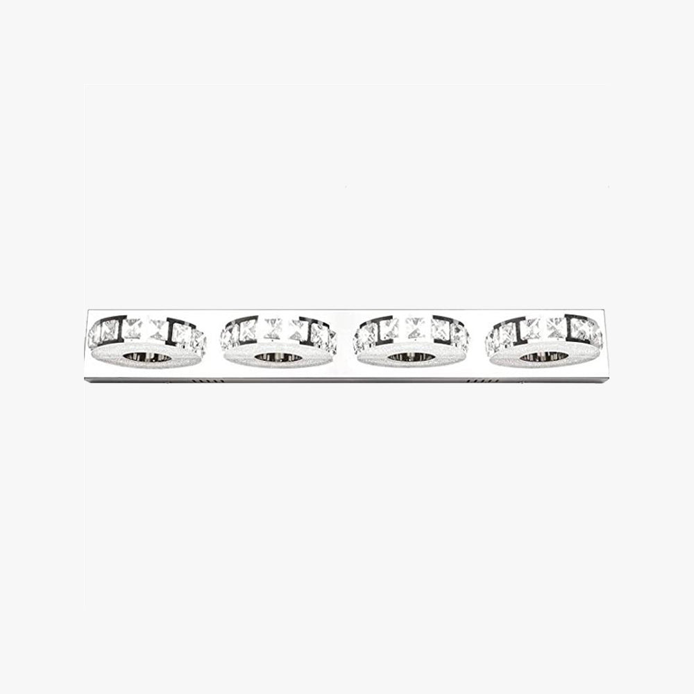 Kristy modern cylinderformad vägglampa i metall, silver